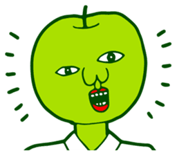 Green apple man sticker #1339756