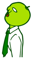 Green apple man sticker #1339762