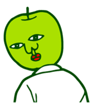 Green apple man sticker #1339768