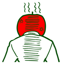 Green apple man sticker #1339782