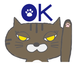 The cat of lovely round eyes sticker #1339923