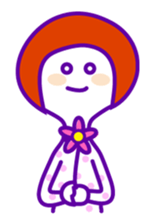 Japanese shy girl sticker #1340306