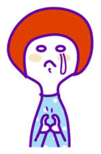 Japanese shy girl sticker #1340310