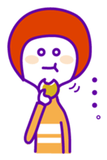 Japanese shy girl sticker #1340312