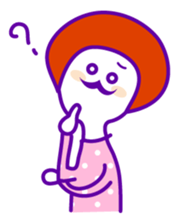 Japanese shy girl sticker #1340315