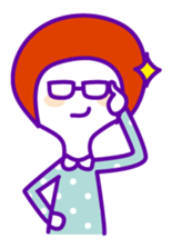 Japanese shy girl sticker #1340321