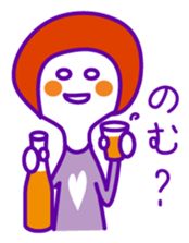 Japanese shy girl sticker #1340326