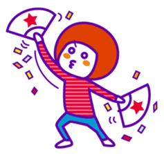 Japanese shy girl sticker #1340327