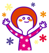 Japanese shy girl sticker #1340342