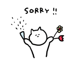 cat will not apologize sticker #1340576
