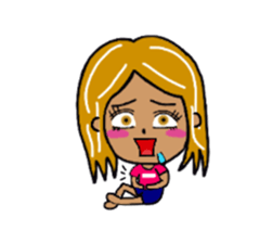 SHIBUYA STICKER vol.2 shibuya girl words sticker #1340689