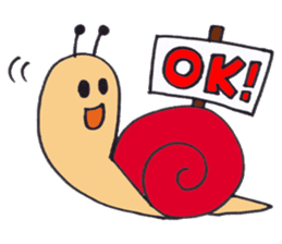 happy snail sticker #1340707