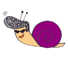 happy snail sticker #1340712