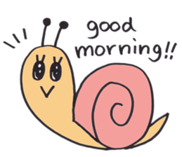 happy snail sticker #1340740