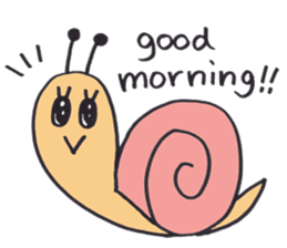 happy snail sticker #1340740