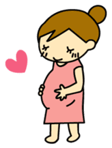 I am a pregnant woman. sticker #1341626
