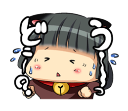 Cat ears girl sticker. sticker #1341995