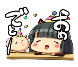 Cat ears girl sticker. sticker #1342022