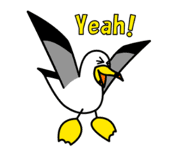 black-tailed gull sticker #1342428
