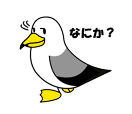 black-tailed gull sticker #1342431