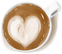 I Love Coffee (Latte Art) sticker #1342906