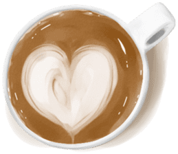 I Love Coffee (Latte Art) sticker #1342906