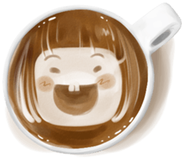 I Love Coffee (Latte Art) sticker #1342907