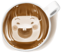 I Love Coffee (Latte Art) sticker #1342907