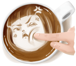 I Love Coffee (Latte Art) sticker #1342909