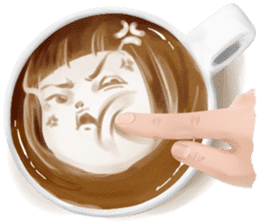 I Love Coffee (Latte Art) sticker #1342909