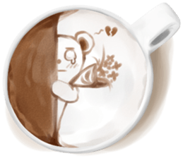 I Love Coffee (Latte Art) sticker #1342911