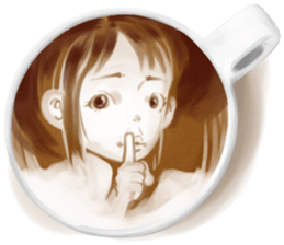 I Love Coffee (Latte Art) sticker #1342915