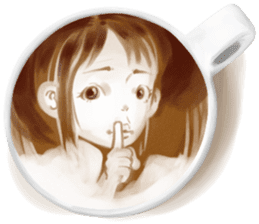 I Love Coffee (Latte Art) sticker #1342915