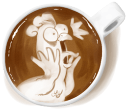 I Love Coffee (Latte Art) sticker #1342918