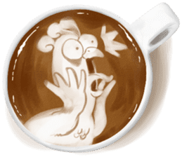 I Love Coffee (Latte Art) sticker #1342918