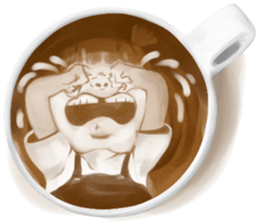 I Love Coffee (Latte Art) sticker #1342919