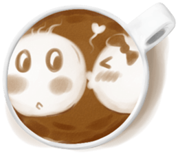 I Love Coffee (Latte Art) sticker #1342921