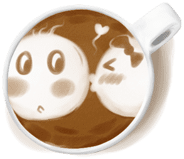 I Love Coffee (Latte Art) sticker #1342921