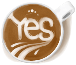 I Love Coffee (Latte Art) sticker #1342922