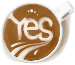 I Love Coffee (Latte Art) sticker #1342922