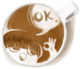 I Love Coffee (Latte Art) sticker #1342923