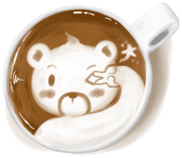 I Love Coffee (Latte Art) sticker #1342925