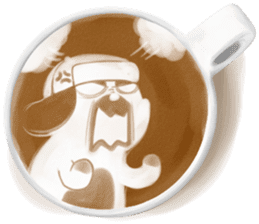 I Love Coffee (Latte Art) sticker #1342928