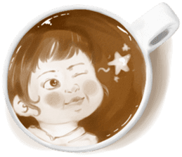I Love Coffee (Latte Art) sticker #1342934