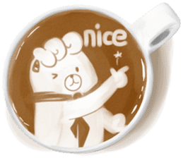 I Love Coffee (Latte Art) sticker #1342938