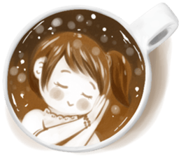 I Love Coffee (Latte Art) sticker #1342939