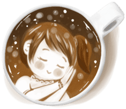 I Love Coffee (Latte Art) sticker #1342939