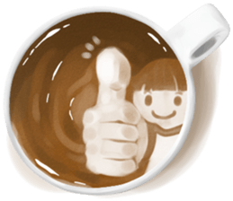 I Love Coffee (Latte Art) sticker #1342942