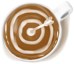 I Love Coffee (Latte Art) sticker #1342943
