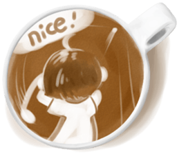 I Love Coffee (Latte Art) sticker #1342944